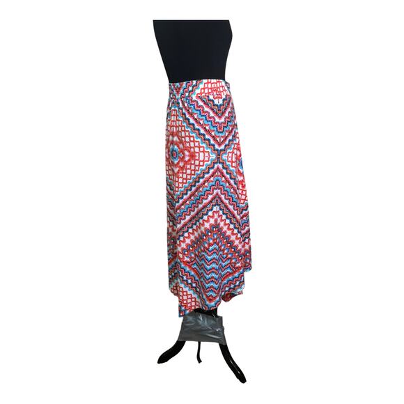 New Directions multicolor boho pull on maxi skirt size 1X - Picture 6 of 11